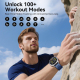 Montre Connectée Bluetooth Pour Appels Écran AMOLED IP68 Suivi Cardiaque Et Sommeil 100 Modes Sport Autonomie 7 À 10 Jours - ...