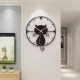 Horloge Murale En Acrylique Transparente Noire Silencieuse Avec Effet De Mouvement Pour Décoration Intérieure 29x26 cm - www....