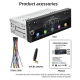 Autoradio 1 DIN Avec Écran IPS 6.86 Pouces CarPlay Et Android Auto Filaire Et Sans Fil Commandes Au Volant - www.yonis-shop.com