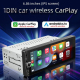 Autoradio 1 DIN Avec Écran IPS 6.86 Pouces CarPlay Et Android Auto Filaire Et Sans Fil Commandes Au Volant - www.yonis-shop.com