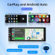 Autoradio 1 DIN Avec Écran IPS 6.86 Pouces CarPlay Et Android Auto Filaire Et Sans Fil Commandes Au Volant - www.yonis-shop.com
