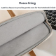 Sacoche Pour Ordinateur Portable 13 À 13 3 Pouces Déperlante Avec Doublure Polaire Poches Multiples Et Attache Valise - www.y...