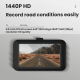 Dashcam Voiture Avant Arrière WiFi Vision Nocturne 1440P Écran IPS 3 Pouces Enregistrement En Boucle - www.yonis-shop.com