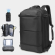 Sac À Dos Ordinateur Portable 17 Pouces Compressible 27 À 37 L Étanche Convertible USB Poches Humide Sèche