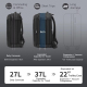 Sac À Dos Ordinateur Portable 17 Pouces Compressible 27 À 37 L Étanche Convertible USB Poches Humide Sèche - www.yonis-shop.com