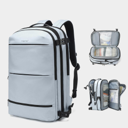 Sac &Agrave; Dos Pour Ordinateur Portable 17 Pouces Extensible 27 &Agrave; 37 L &Eacute;tanche Convertible 2 En 1 Avec Compartiment Sec Humide