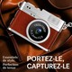 Mini Appareil Photo Numérique Pour Enfants Avec Pendentif Collier Écran IPS 0,96 Pouce Vidéo HD 1080P Filtres Photo Et Mémoir...