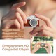 Mini Appareil Photo Numérique Pour Enfants Avec Pendentif Collier Écran IPS 0,96 Pouce Vidéo HD 1080P Filtres Photo Et Mémoir...