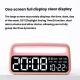 Réveil LED De Chevet Avec Lumière D’Ambiance Écran Digital Double Alarme Calendrier Et Luminosité Automatique Réglable - www....