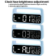 Réveil LED De Chevet Avec Lumière D’Ambiance Écran Digital Double Alarme Calendrier Et Luminosité Automatique Réglable - www....