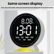 Réveil Électronique LED Avec Double Alarme Affichage Date Jour Secondes Et Veilleuse Colorée Ajustable - www.yonis-shop.com