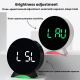 Réveil Électronique LED Avec Double Alarme Affichage Date Jour Secondes Et Veilleuse Colorée Ajustable - www.yonis-shop.com