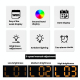 Réveil Électronique LED Avec Double Alarme Affichage Date Jour Secondes Et Veilleuse Colorée Ajustable - www.yonis-shop.com