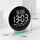 Réveil Électronique LED Avec Double Alarme Affichage Date Jour Secondes Et Veilleuse Colorée Ajustable - www.yonis-shop.com