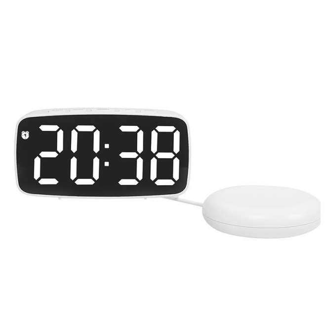 Réveil Électronique LED Avec Vibreur Affichage Température Date Et Luminosité Réglable Alimentation USB Ou Piles AAA - www.yo...