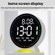 Réveil LED Électronique De Chevet Multifonction Avec 2 Alarmes Affichage Date Jour Secondes Et Veilleuse Colorée - www.yonis-...