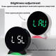 Réveil Électronique LED Multifonction Avec Veilleuse Ambiante Deux Alarmes Et Affichage Heure Date Jour Et Secondes - www.yon...