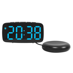 Réveil Électronique De Chevet À Affichage LED Avec Vibreur Et Luminosité Réglable Alimenté Par USB