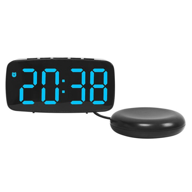 Réveil Électronique De Chevet À Affichage LED Avec Vibreur Et Luminosité Réglable Alimenté Par USB - www.yonis-shop.com