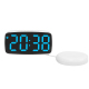 Réveil Électronique De Chevet Avec Vibreur Affichage LED Température Date Et Luminosité Réglable Source USB Ou 3 Piles AAA