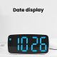 Réveil Électronique De Chevet Avec Vibreur Affichage LED Température Date Et Luminosité Réglable Source USB Ou 3 Piles AAA - ...