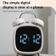 Réveil Numérique LED À Double Cloche Sonnerie Puissante Affichage Réglable Et Alimentation USB Ou 3 Piles AAA - www.yonis-sho...
