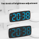 Réveil Électronique LED De Chevet Avec Vibreur Luminosité Réglable Alimentation USB Ou 3 Piles AAA Non Incluses - www.yonis-s...