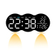 Horloge Murale Numérique LED Avec Télécommande Grand Affichage Heure Date Température Alarme Compte À Rebours Et Éclairage - ...