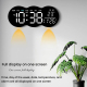 Horloge Murale Numérique LED Avec Télécommande Grand Affichage Heure Date Température Alarme Compte À Rebours Et Éclairage - ...