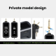 Microphone Sans Fil Pour Chant Et Diffusion En Direct Portée 30 M Autonomie 8 H Compatible Jacks 3.5 Et 6.35 Mm - www.yonis-s...