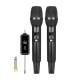 Microphone Sans Fil Bluetooth 5.0 Avec Récepteur Pour Chant Portée 30 m Autonomie 8 h Compatible 3.5/6.35 mm - www.yonis-shop...