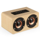 Enceinte Bluetooth Sans Fil En Bois 6 W Avec Carte TF Entrée AUX Et Autonomie De 6 À 10 H
