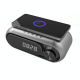 Enceinte Bluetooth De Bureau Avec Horloge LED Charge Sans Fil 15 W Son 5 W Radio FM Et Entrée AUX - www.yonis-shop.com