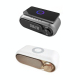 Enceinte Bluetooth De Bureau Avec Horloge LED Charge Sans Fil 15 W Son 5 W Radio FM Et Entrée AUX - www.yonis-shop.com