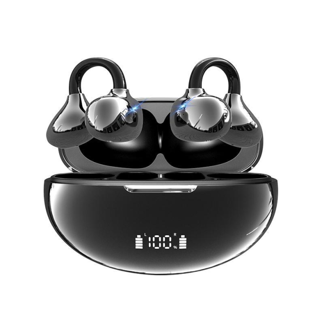 Écouteurs Sans Fil À Clip Open Ear Bluetooth 6.1 Avec Écran De Charge Son HiFi Et Réduction Du Bruit - www.yonis-shop.com