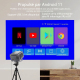 Vidéoprojecteur Portable Android 11 720p 200 ANSI WiFi Double Bande Rotation 360° AirPlay Miracast - www.yonis-shop.com