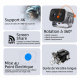Vidéoprojecteur Portable Android 11 720p 200 ANSI WiFi Double Bande Rotation 360° AirPlay Miracast - www.yonis-shop.com
