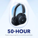 Casque Audio Bluetooth Sans Fil Pour Musique Et Appels Avec Réduction Dynamique Du Bruit Autonomie De 50 À 65 H - www.yonis-s...