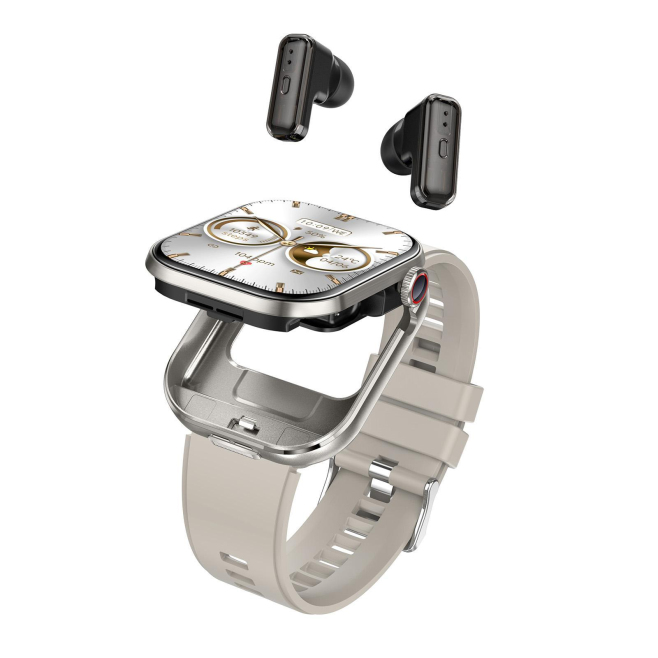 Montre Connectée 2 En 1 Avec Écouteurs Bluetooth Écran 2,02 Pouces IP67 Suivi Cardiaque Oxygène Et Tension Artérielle - www.y...