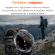 Montre Connectée Étanche 3ATM Avec Écran TFT 1.7 Pouces Et Lampe Torche Argentée Pour Sports En Plein Air - www.yonis-shop.com