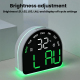 Réveil Numérique LED Multifonction Avec Éclairage Ambiant Rouge Température Date Et Jour De La Semaine - www.yonis-shop.com