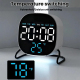 Réveil Numérique LED Avec Veilleuse Tactile Luminosité Automatique Affichage Date Température Et Minuterie 24H - www.yonis-sh...