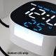 Réveil Numérique LED Avec Veilleuse Tactile Luminosité Automatique Affichage Date Température Et Minuterie 24H - www.yonis-sh...