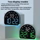 Réveil Numérique LED Multifonction Avec Éclairage D’Ambiance Réglable Affichage Température Date Jour Alimentation 5V Ou 3 Pi...