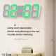 Horloge Murale Numérique LED RGB Avec 3 Alarmes Luminosité Automatique Température Date Et Pose Sur Bureau - www.yonis-shop.com