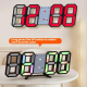 Horloge Murale Numérique LED RGB Avec 3 Alarmes Luminosité Automatique Température Date Et Pose Sur Bureau - www.yonis-shop.com