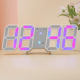 Horloge Murale Numérique LED RGB Avec 3 Alarmes Luminosité Automatique Température Date Et Pose Sur Bureau - www.yonis-shop.com
