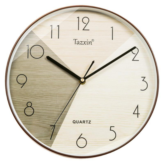 Horloge Murale À Quartz Silencieuse 30 Cm Pour Maison Et Bureau Pose Sans Perçage Tricolore - www.yonis-shop.com