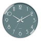 Horloge Murale À Quartz 30 Cm Silencieuse Pour Maison Et Bureau Avec Fixation Sans Perçage Cadran Gris