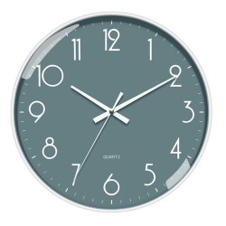 Horloge Murale À Quartz 30 Cm Silencieuse Pour Maison Et Bureau Avec Fixation Sans Perçage Cadran Gris - www.yonis-shop.com